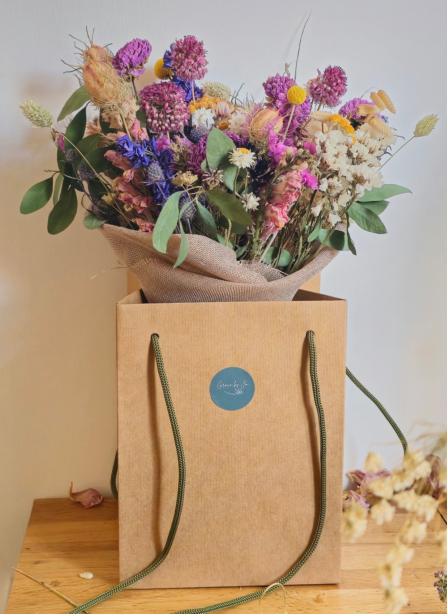 Colourful Dried Flower Bouquet