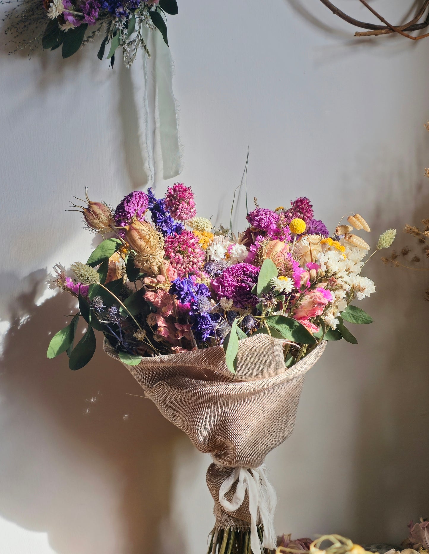 Colourful Dried Flower Bouquet