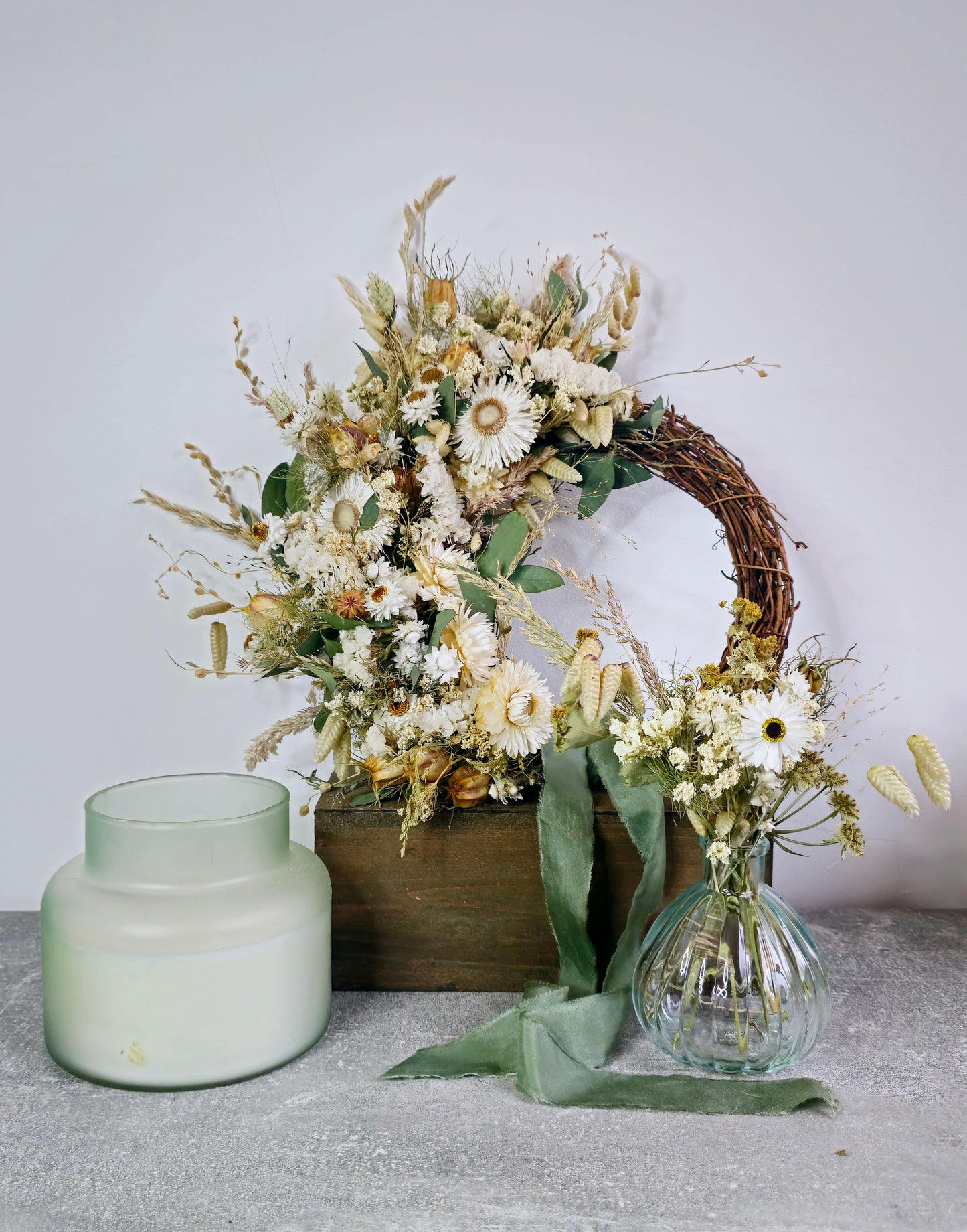 Everlasting Dried Flower Wreath