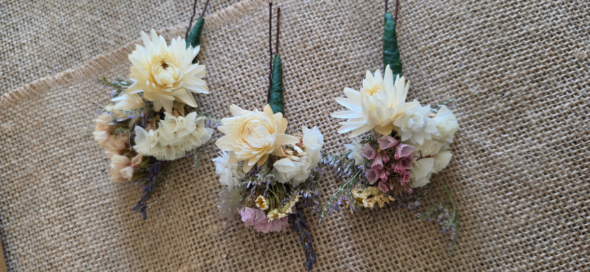 Dried Flower Hairpins