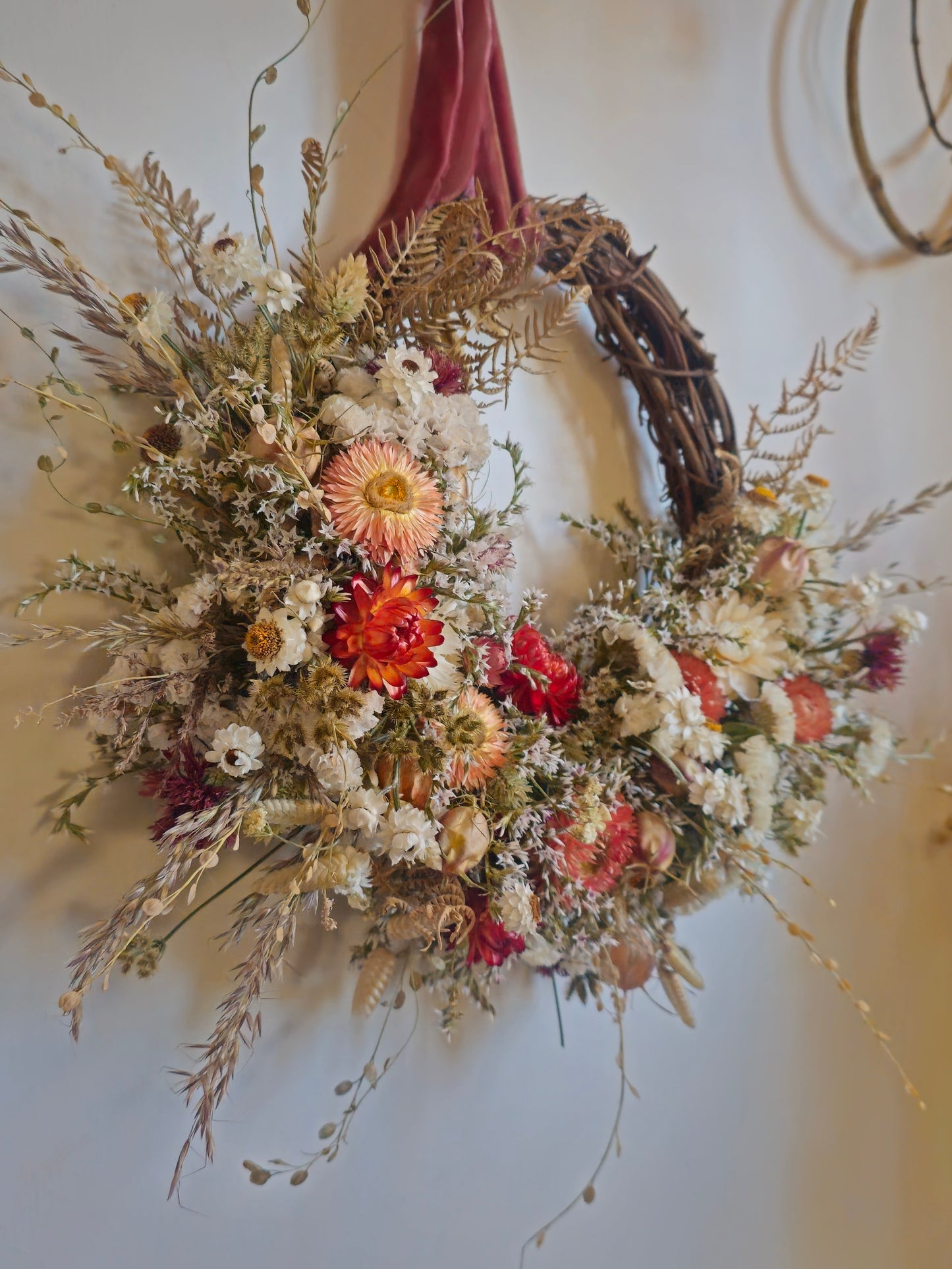 Everlasting Dried Flower Wreath
