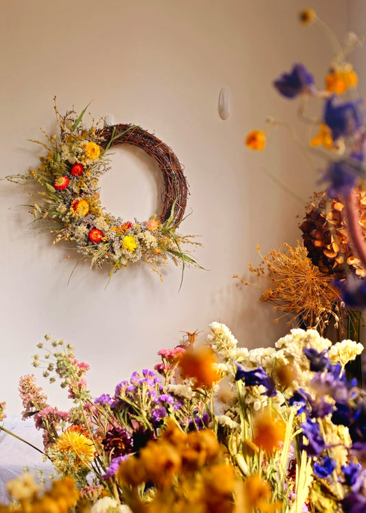 Everlasting Dried Flower Wreath