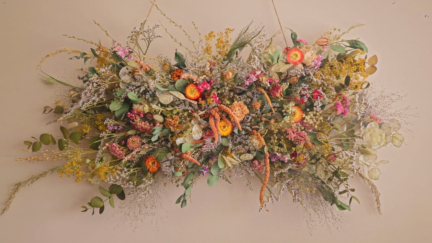 Dried Flower Wall Panel