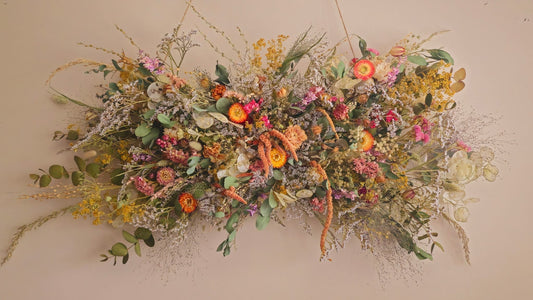 Dried Flower Wall Panel